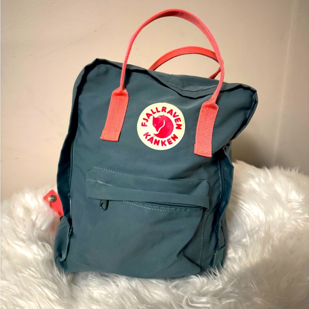 Fjallraven Kånken Blue and Pink Backpack